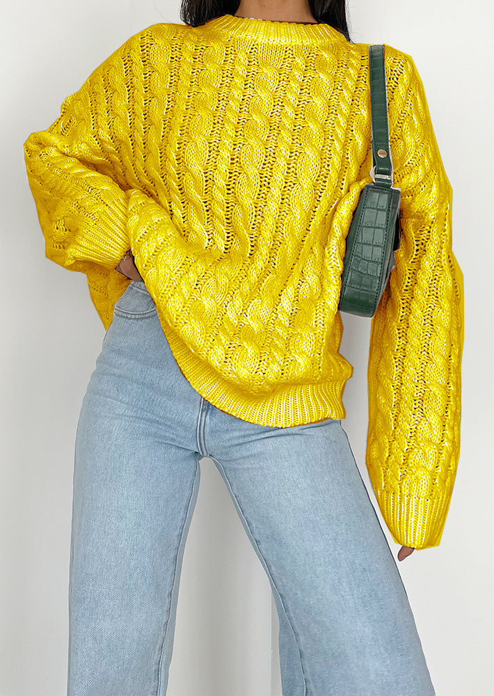 Pull en grosse maille pour femmes avec un motif torsadé raffiné en matériau doux Chic und Stil