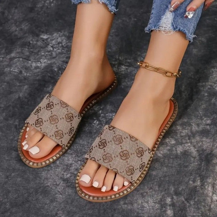 Stylish femmes-casual-slidesandales Chic und Stil