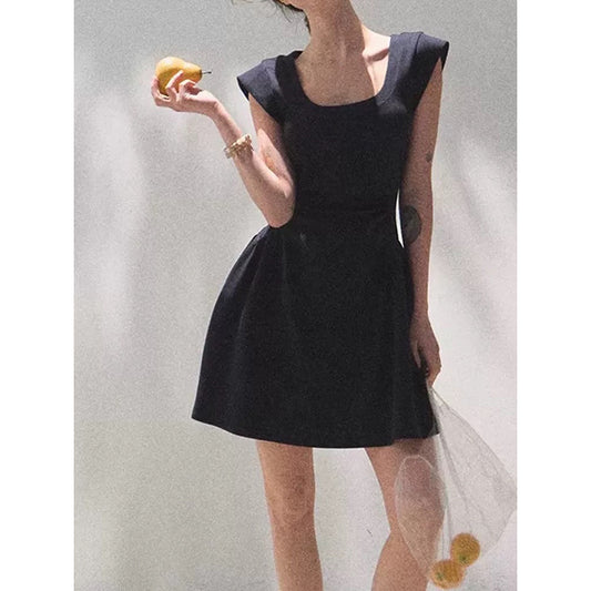 Robe mini ajustée et évasée élégante pour femmes Chic und Stil
