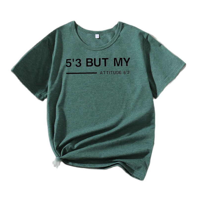 Dames Casual Attitude Graphic T-shirt Chic und Stil 1751262044