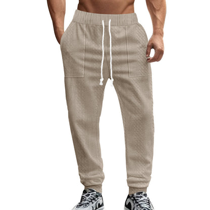 Men's leisure pants with a structured design and practical side pockets Chic and Style