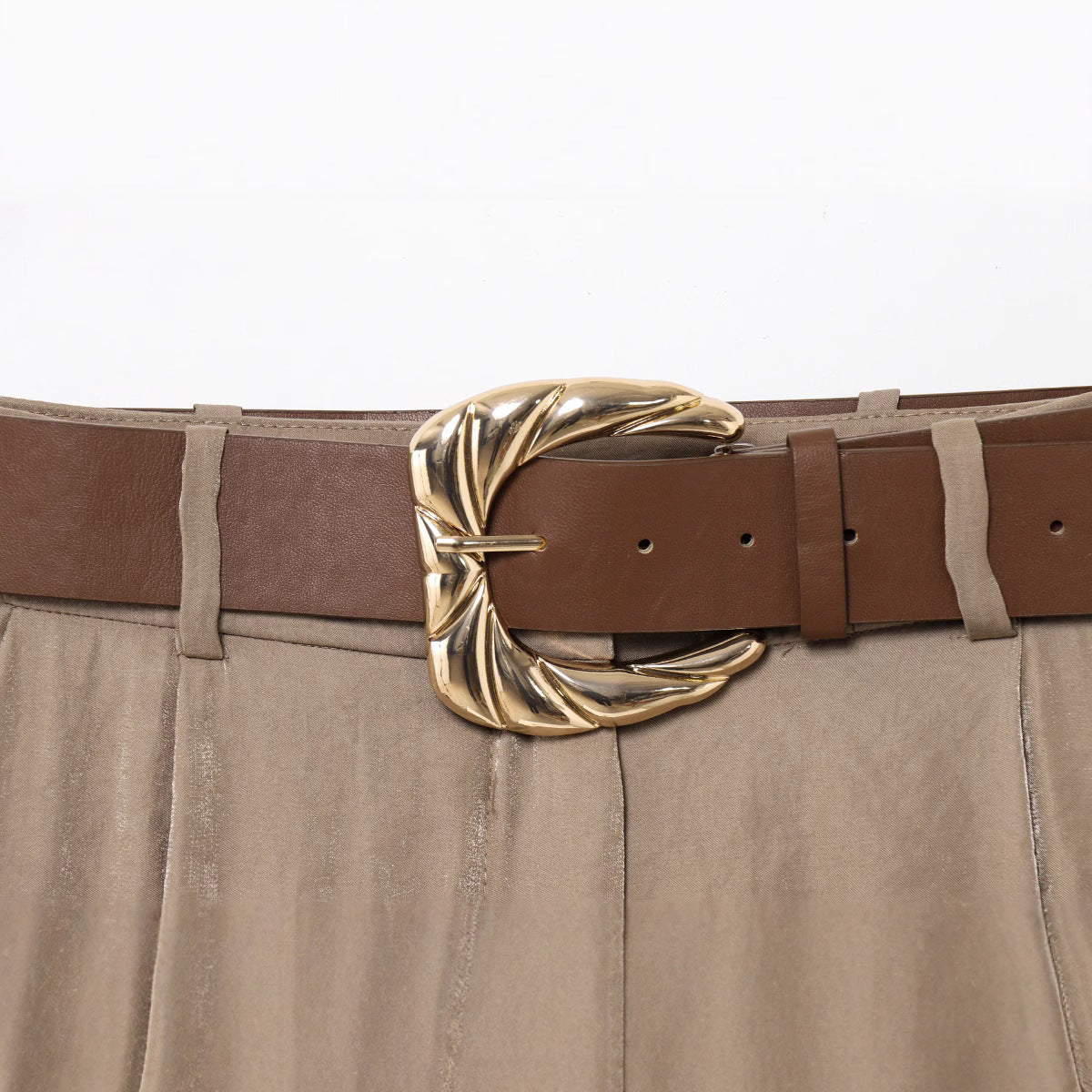 Dames Élégante Pantalon Culotte Taille Haute Chic und Stil