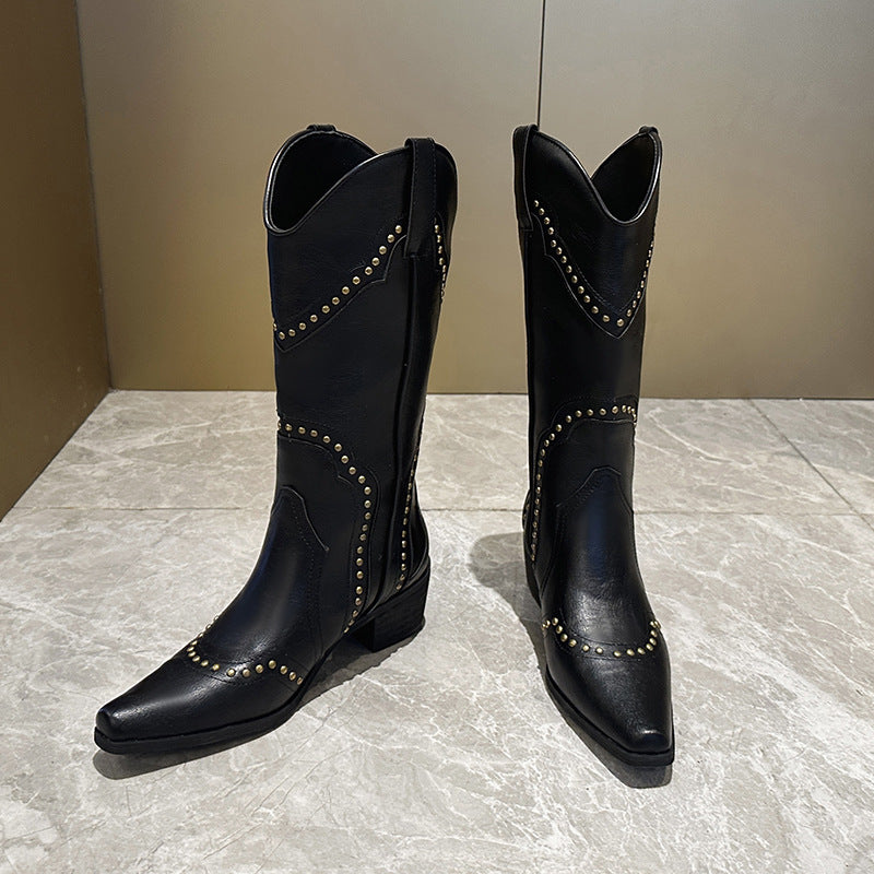 Bottines pour dames avec décorations en clous Chic und Stil