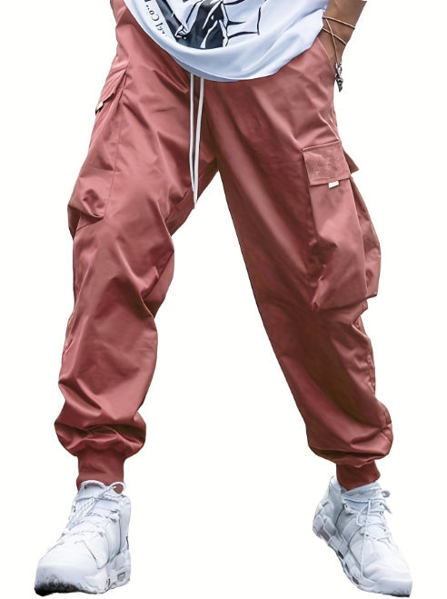 Casual utility pants for men with practical pockets and elastic waist Chic and Style