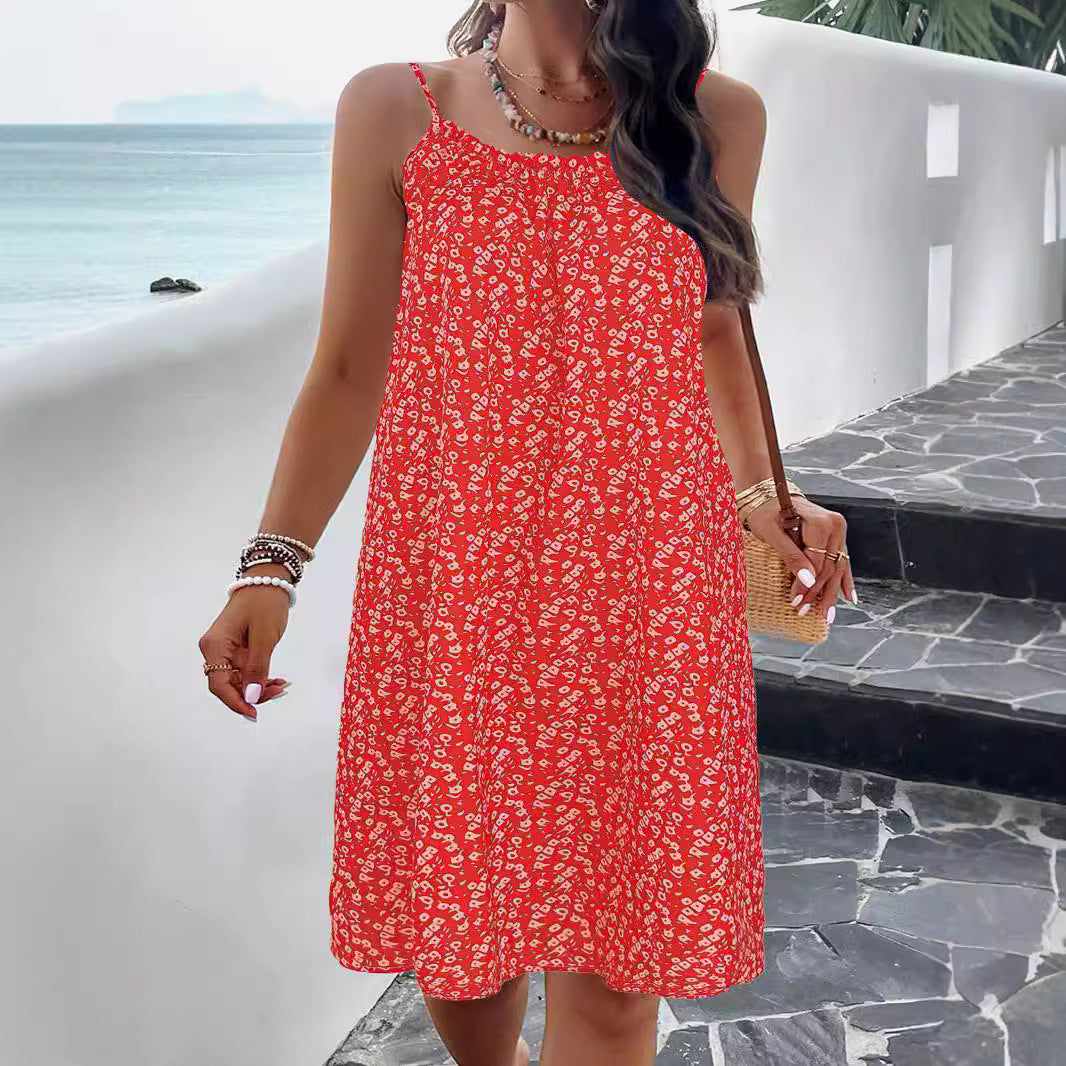 Femmes Robe Swing Imprimé Floral Chic und Stil