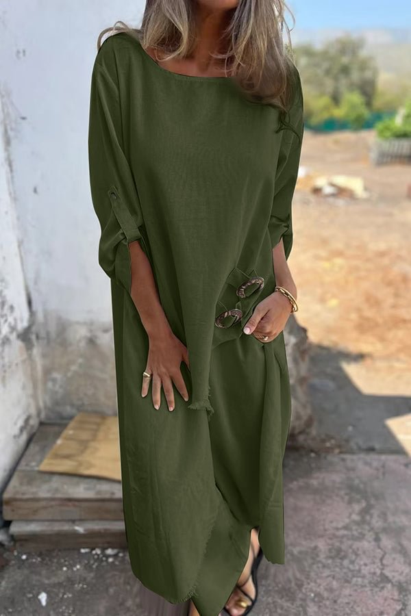 Robe de plage oversize pour femmes avec détails de boutons Chic und Stil