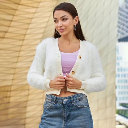 Dames Grosse Court Cardigan Chic und Stil