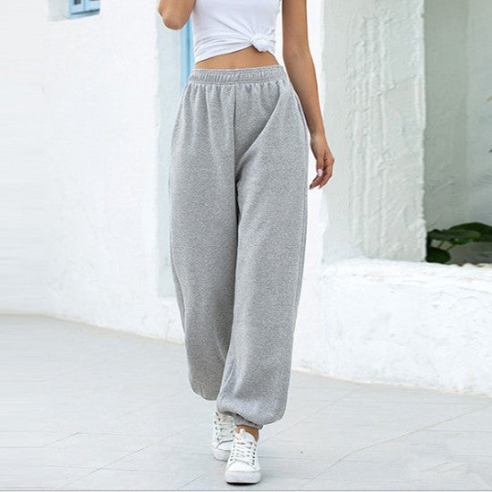 Ladies Comfortable and Casual Jogging Pants with Elastic Waist Chic and Style