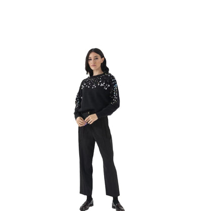 Femme Pull scintillant avec détail en sequins élégant et coupe décontractée Chic und Stil