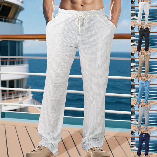 Pantalons de loisirs confortables pour hommes avec taille élastique et poches latérales pratiques Chic und Stil