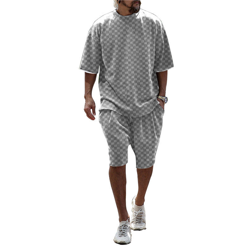 Ensemble d'été confortable pour hommes avec T-shirt oversize et shorts Chic und Stil