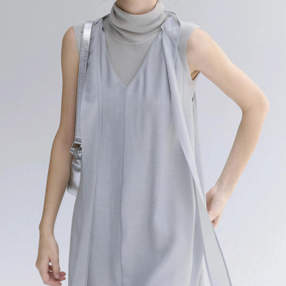 Robe Maxi Élégante pour Femme avec Détail de Liens Chic und Stil