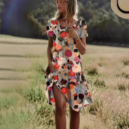 Robe de loisirs pour femmes avec design floral Chic und Stil