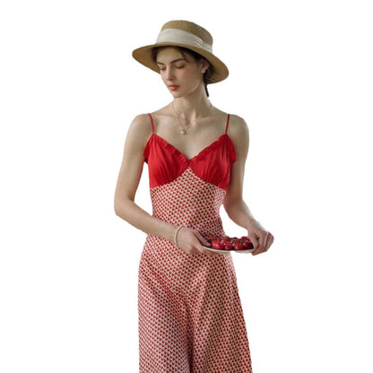 Robe slip imprimée en cœur pour femmes Chic und Stil