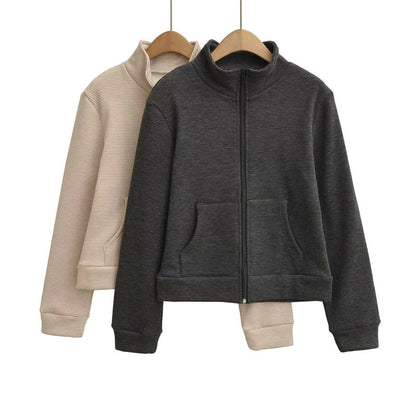 Leisure set for women with high collar and wide pants Chic and Style