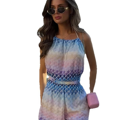 Combinaison pour femmes avec taille élastique et dégradé de couleur tendance Chic und Stil