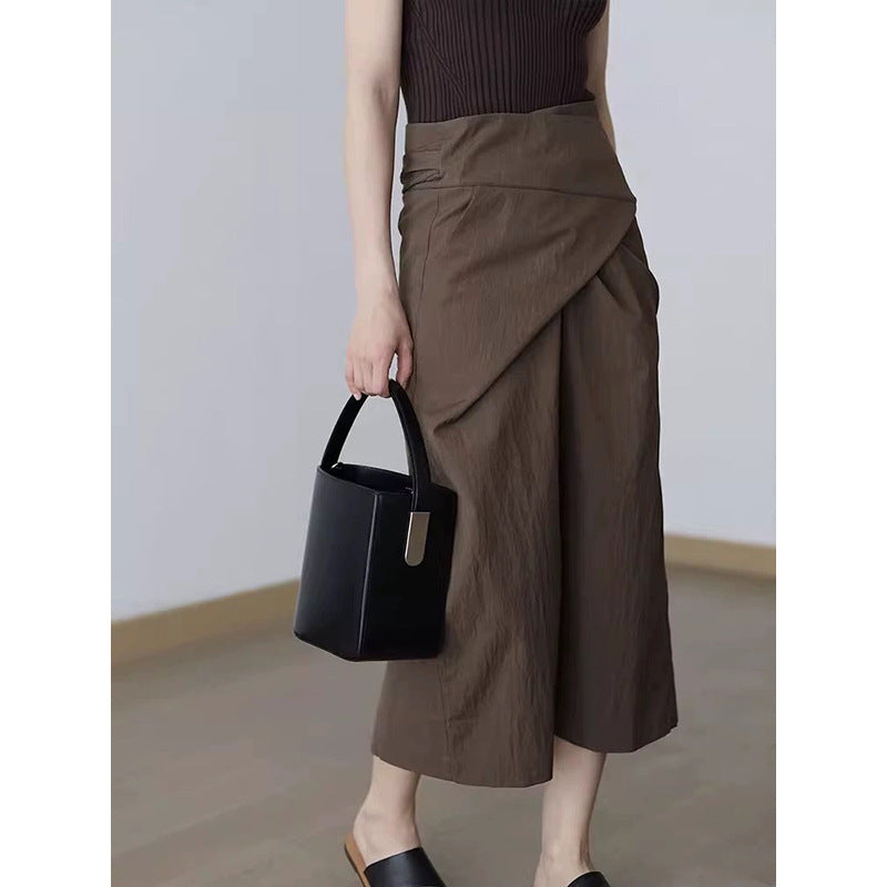 Jupe enroulée taille haute pour femmes Chic und Stil