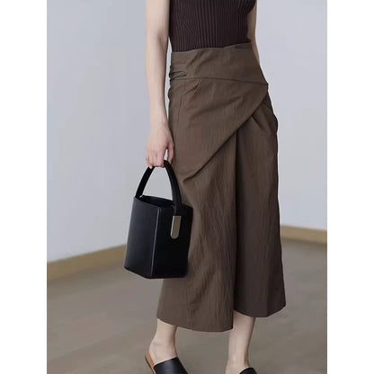 Jupe enroulée taille haute pour femmes Chic und Stil