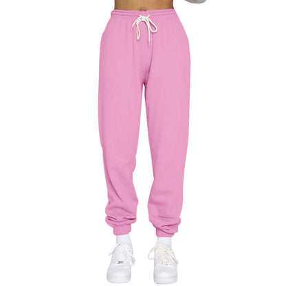 Casual women's sweatpants with high waist and drawstring Chic and Style