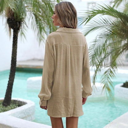 Dames Chemise de plage légère Chic und Stil