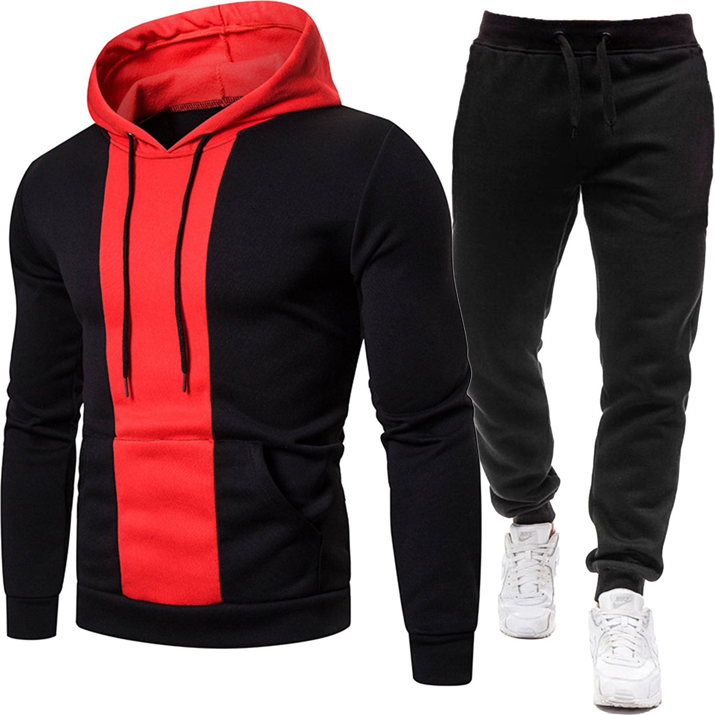 Sporty hoodie for men and chic jogging pants