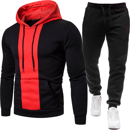 Sporty hoodie for men and chic jogging pants