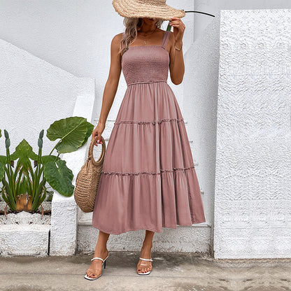 Robe à paliers pour femmes avec haut froncé Chic und Stil