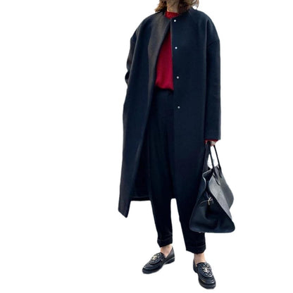 Chic und Stil | Manteau d'hiver surdimensionné élégant avec détails de boutons