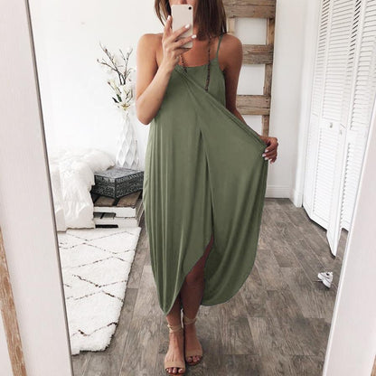 Robe maxi drapée ajustable Chic und Stil pour femmes