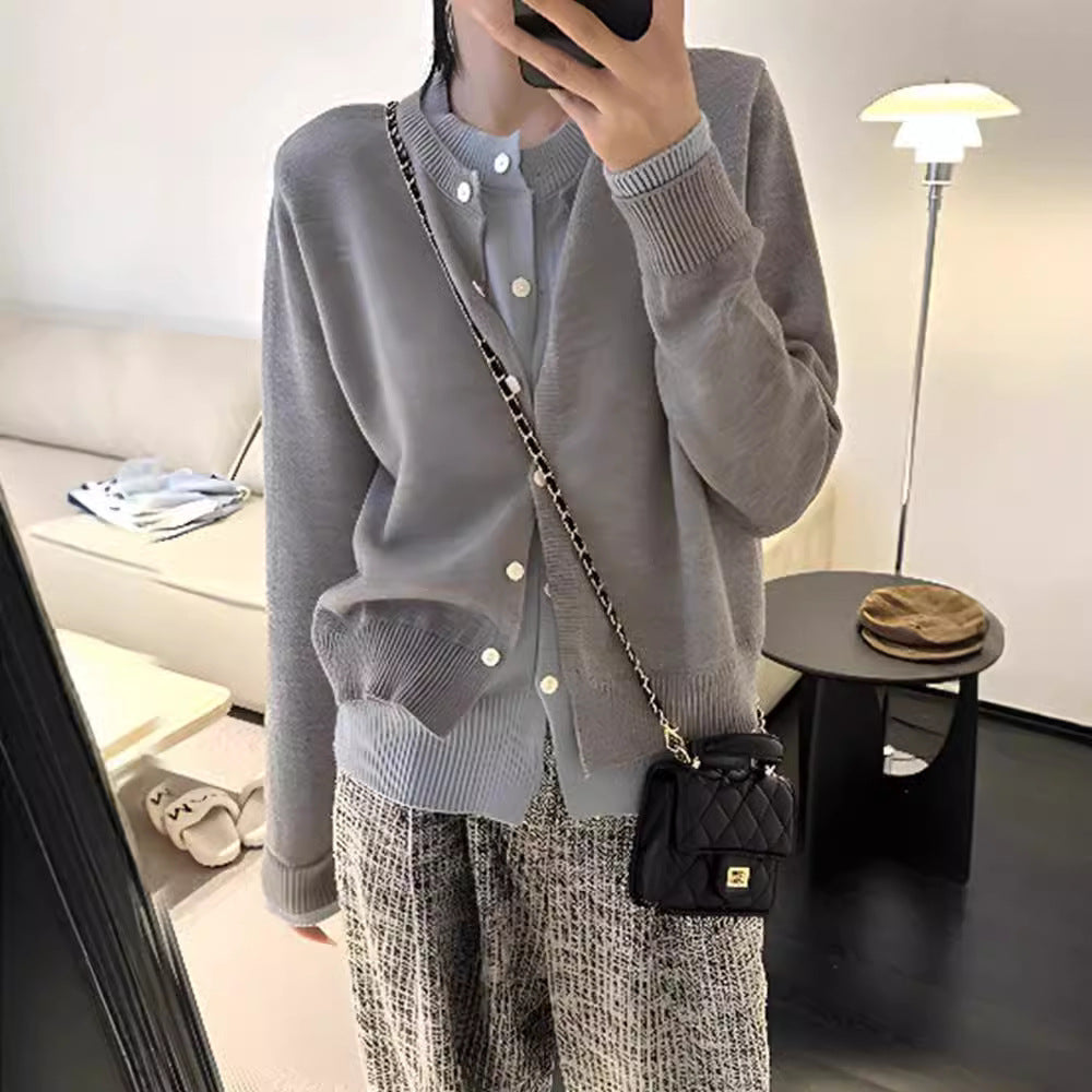 Dames elegante cardigan avec détails en bouton et matériau doux Chic und Stil