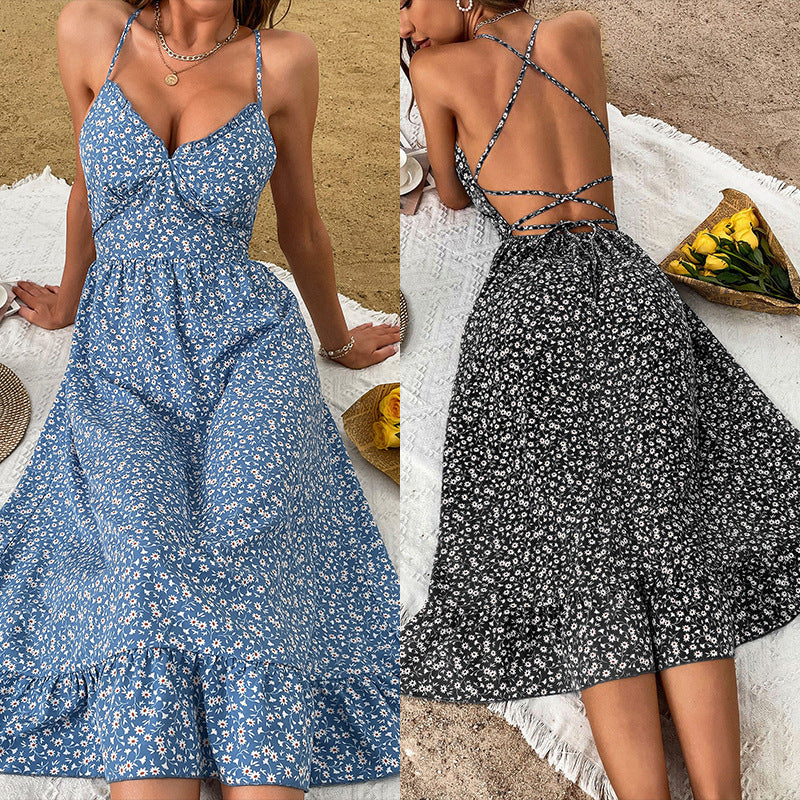 Robe d'été à fleurs pour femme Chic und Stil