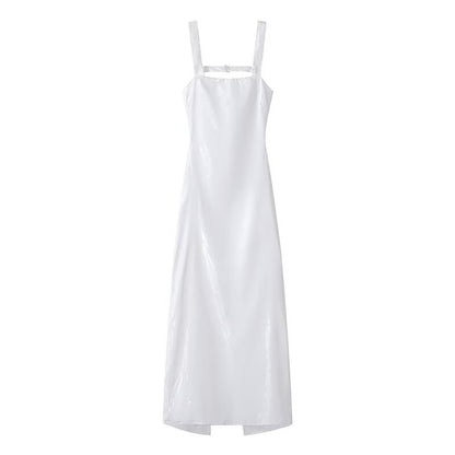 Robe maxi femme avec paillettes scintillantes et coupe élégante Chic und Stil