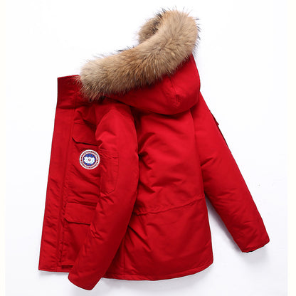 Functional winter jacket for men with removable fur Chic and Style