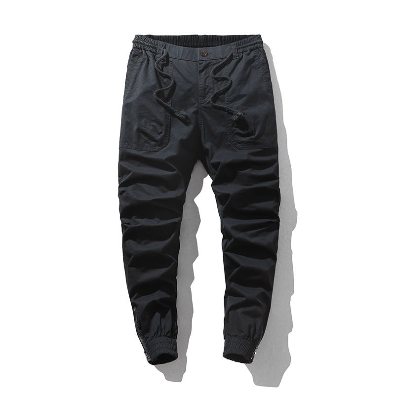 Men's cargo pants with elastic waistband and practical side pockets Chic and Style