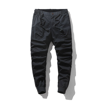 Men's cargo pants with elastic waistband and practical side pockets Chic and Style
