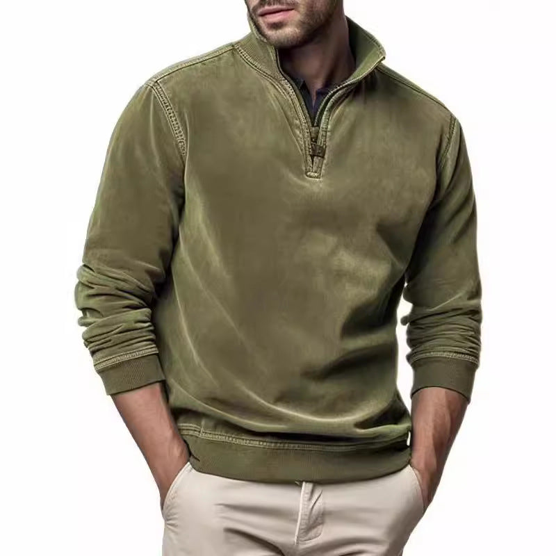 Pull sportif pour hommes avec col montant pratique Chic und Stil