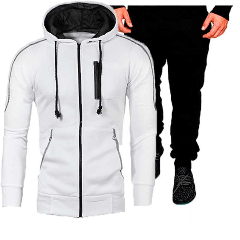 Chic und Stil men's hoodie jacket and jogger pants set