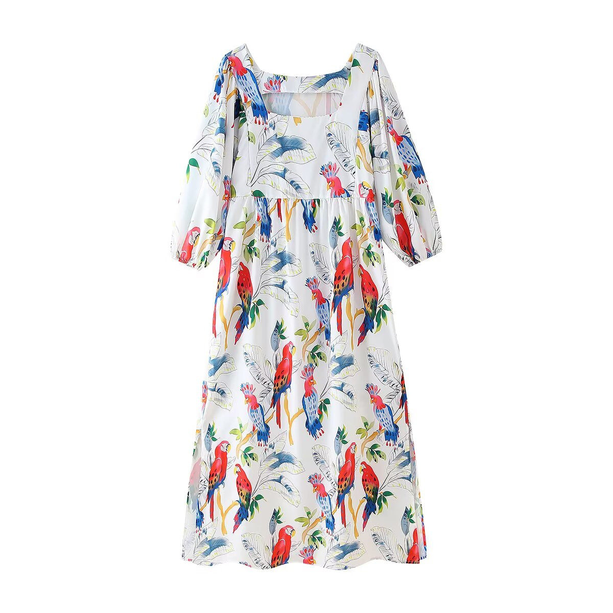 Robe maxi femme avec motifs floraux et manches aérées Chic und Stil
