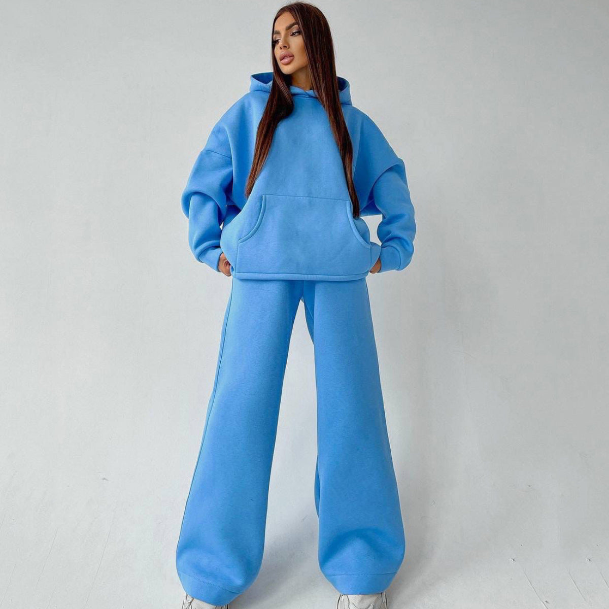 Casual oversized hoodie set for women and wide pants Chic and Style