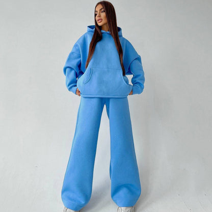 Casual oversized hoodie set for women and wide pants Chic and Style