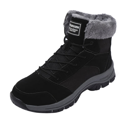 Bottes d'hiver pour femmes doublées avec semelle antidérapante et col isolant Chic und Stil