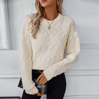 Pull en tricot pour femmes avec un motif structuré moderne et une coupe confortable Chic und Stil
