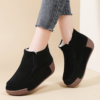 Bottes à tige courte pour dames, confortables, avec doublure chaude et semelle antidérapante Chic und Stil