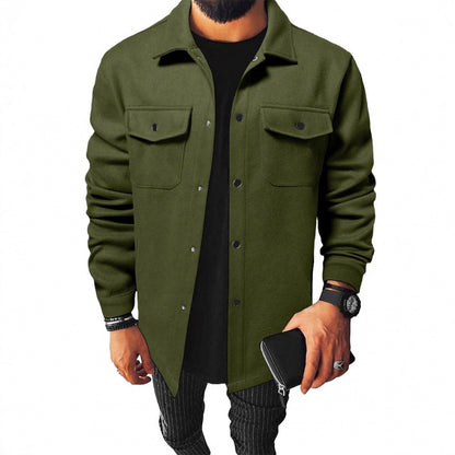 Chemise de veste pour hommes en matériau robuste avec poches pratiques Chic und Stil