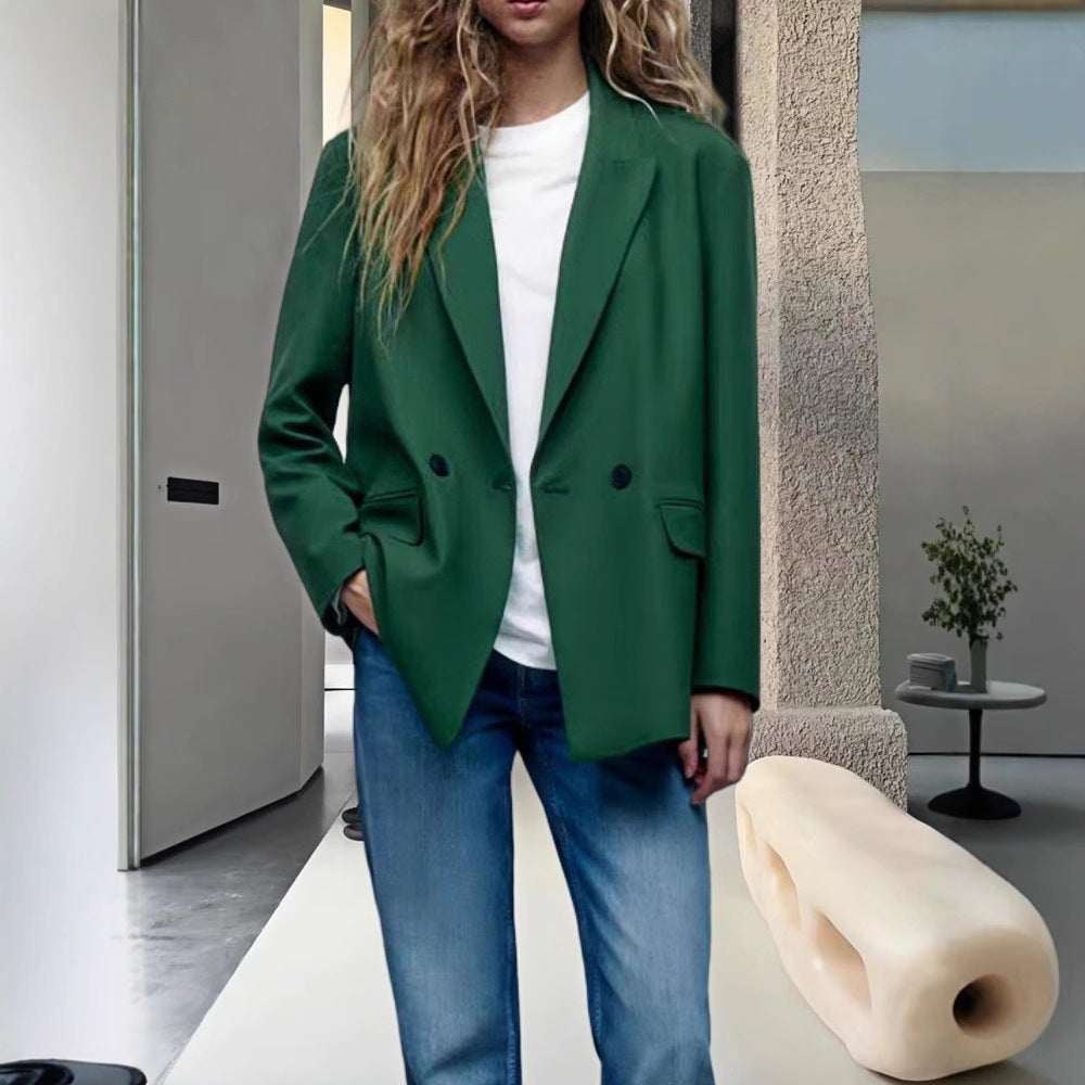 Dames Blazer oversize à la mode et élégant Chic und Stil