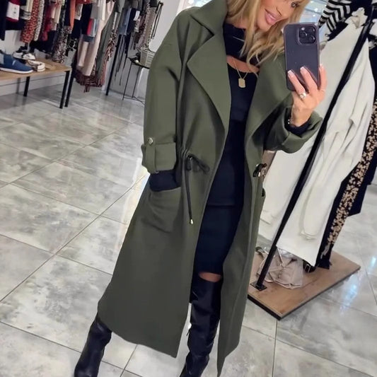 Dames Élégante et polyvalente veste à nouer à la taille Chic und Stil