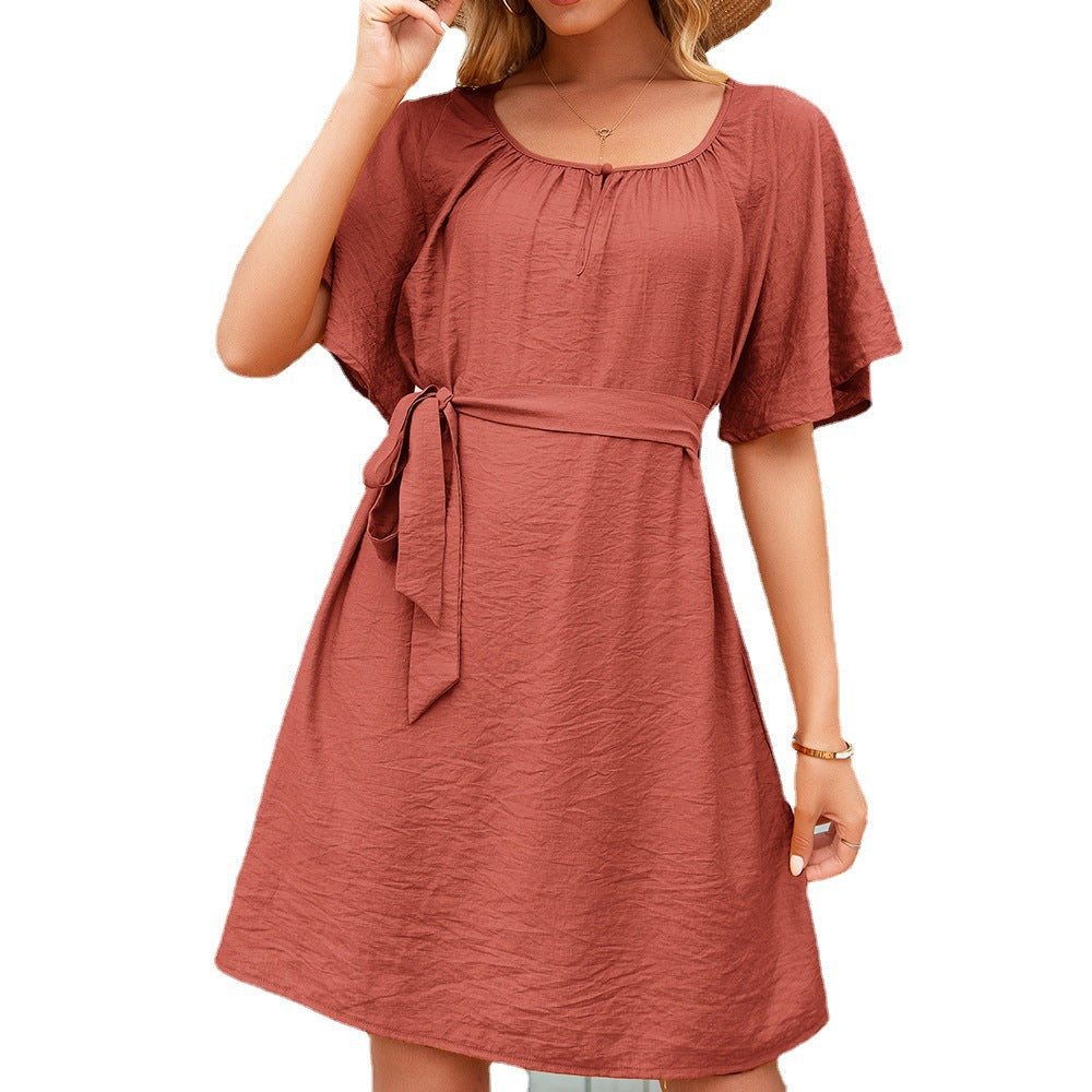 Robe enveloppante élégante pour femmes avec de larges manches et des poches pratiques Chic und Stil