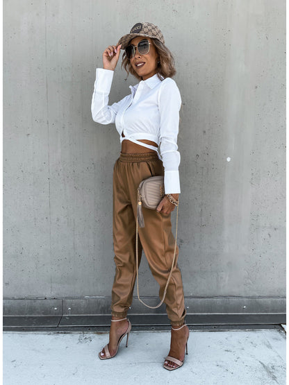 Chemisier court tendance à nœud pour femmes Chic und Stil