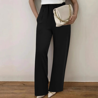 Women Elegant Wide Pleated Pants Chic and Style