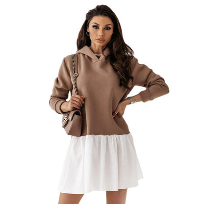 Robe en sweat décontractée pour femmes avec capuche Chic und Stil